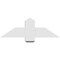Ekena Millwork Eugene Architectural Grade PVC Gable Bracket, 36"W x 12"H x 4"D x 6"F, 8/12 Pitch GBP036X12X0406EUG00 - alternate 5